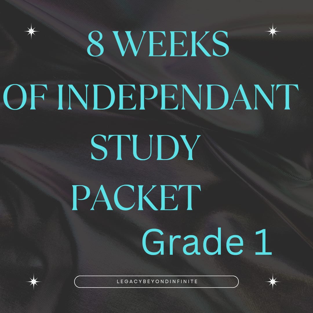 8 week Independant study packet grade 1