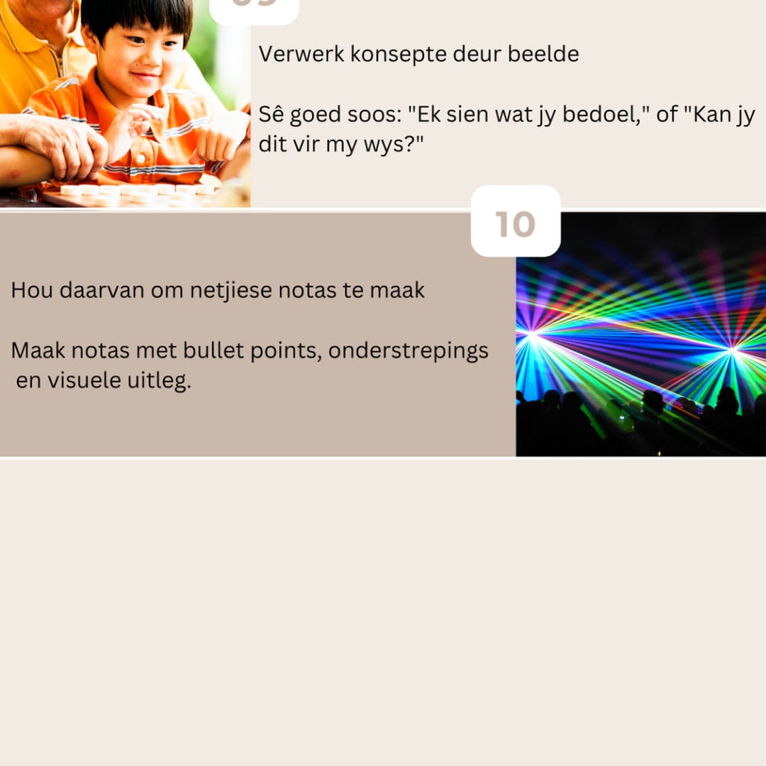 Verstaan jou visuele leerder Leerstyle en wenke
