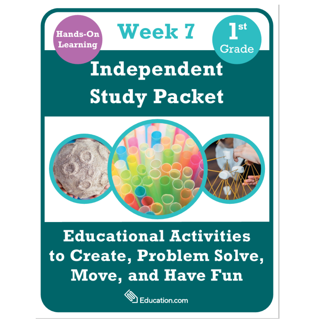 8 week Independant study packet grade 1