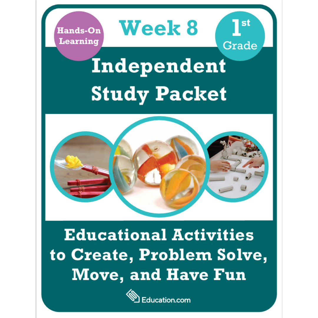 8 week Independant study packet grade 1